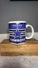 Vintage Nfl Dallas Cowboys Coffee Mug Cup Ceramic Gold Stripes 16oz