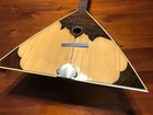 Vintage Balalaika Beautiful Inlay Six String Russian Folk Music Instrument