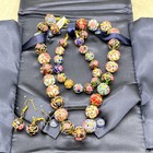 Stauer Jewelry Set Wedding Cake Beads Murano Fioratto Nuziale 42048 Complete Set
