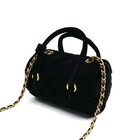 Chanel Velvet Mini Bowling 2024 Vip Christmas Gift 2 Way Shoulder Used Koer-0