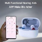 Bluetooth Rechargeable Hearing Aids For Seniors App Control With Noise Reduction