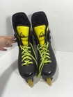 Vintage 1980s Rollerblade Lightning Inline Skates Black neon Yellow Us Men s 10