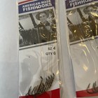 18 Snelled Eagle Claw   139-4bronze Plain Shank Fishing Hooks  Size 4 3 Pkgs Nos