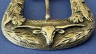 Super Rare Signed Polo Ralph Lauren Sterling Silver Longhorn Ranger Belt Buckle