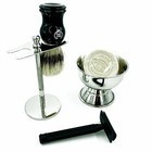 Holiday Gift 6 Pc Double Edge Safety Razor Shaving Set Kit For Men Free Shipping