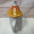 Rae Dunn Halloween Trick Or Treat Mug W gnome Topper Candy Corn New