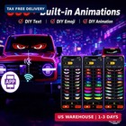 Led Eyes For Car  Truck  Semi   Rv Windshield  2pcs 24   5  Flexible Animated Rgb
