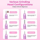 Portable Electric Nail Drill  Professional Nail File Kit For Acrylic  Gel Nails 