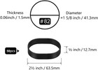Tactical Rubber Bands Size  82  2 1 2   X 1 2     50 Pcs Black Thick Small Wide