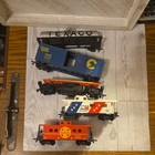 Vintage Ho Scale 5 Train Cars  C o spirit Of 76 Caboose  Texaco atsf  Log Car