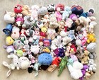 Lot Of 80  Assorted Kids Stuffed Animals Plush Small   Medium