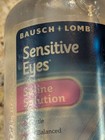 Bausch   Lomb Sensitive Eyes Saline Solution Contact Lens 12 Fl Oz Exp  03 2027