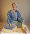  Vintage Urasaki Hakata Figure Sandal Maker  Old Man Grandpa Japan  please Read 