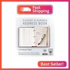 Gallery Leather Large Address Book With Alphabetical Tabs Up To 480 Records