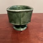 Vintage Cookson Pottery Cp 107 Usa Green Art Deco Planter