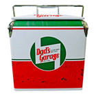 Dad s Garage 14qt Metal Ice Chest Tailgating Bbq Party Portable Outdoor Cooler