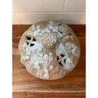 Vtg Japan Pottery House Hut Incense Burner Candle Votive Holder Decor