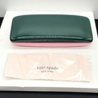 Kate Spade Hard Clamshell Eyeglasses Sunglasses Case Pink Green