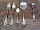 Vintage Silver Plate Flatware Lot - Assorted Patterns Mixed Brands - Lot Of 10