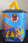Hot Wheels Roll Out Raceway Track Set  Storage Bucket Unrolls Into 5-lane Race