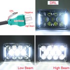 4x6  Square Led Headlight Hi lo Beam W  Drl For Suzuki Drz400sm Drz400s Drz400e