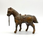 Vintage Horse Figurine Statue Bronze Finish Western Decor Fan Pull Chain