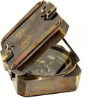 Solid Brass Finished Kelvin   Hughes 1917 Brunton Compass antique Looking Gift