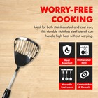 Chef Craft Select Slotted Sturdy Skimmer  13 13 Inch  Stainless Steel black 