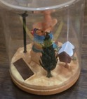 3    vtg Htf 2015 Dancer Solar Dancing Toy Christmas Dome Snowman Flying Red Bird