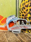 Vintage C  1950 Miami Fla Worlds Playground License Plate Topper Sign Florida