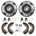 Rear Wheel Brake Drum   Brake Shoes 2set For Kawasaki Mule 550 Kaf300c 1997-2004