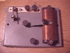 Vintage Crystal Radio  Metal Base  Looks Great-no Maker Mark