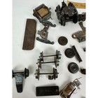 Vintage Lionel Train Parts Lot Mixed Metal Wheels Axles Brackets Restoration