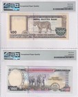 Nepal Set 2  500 1000 Rupees 2016 2019 P 81 P 82 Superb Gem Unc Pmg 67 Epq