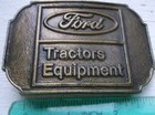 Vintage Brass Belt Buckle Ford Tractors Equipment Morrison   Co Dearborn Mi P301
