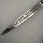 Vintage Inox Brazilian Silver Plated Gaucho Knife Cowboy Theme Churrasqueira