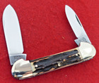 Bulldog Brand Germany 1993 Stag Canoe Hammerforged High Carbon Mint Knife