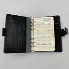 Filofax Metropol Personal Organizer Black Faux Leather W  Inserts   Ruler 6x7 5   