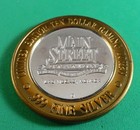 Ltd  Ed   10  999 Silver Gaming Token  Main Street Station - Las Vegas Nevada