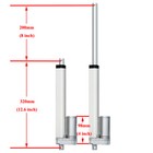 Two Heavy Duty 8  Inch Stroke Linear Actuator 330 Pound Max Lift 12volt Dc Motor
