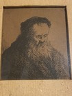 Bust Of An Old Man With Flowing Beard  - Framed Antique