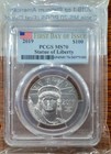 2019 1oz American Platinum Eagle Statue Of Liberty Ms-70 Pcgs First Day Of Issue
