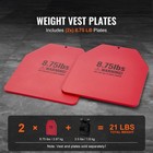 Weight Vest Plates For Strength Training Running Workout 2x8 75 Lb Plates