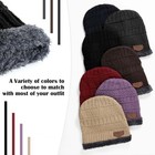 Winter Beanie Hat Circle Scarf Touchscreen Gloves Set  Snow Knit Skull Cap  W   