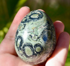 Natural Green Kambaba Jasper 3d Egg Sphere Calming Stone Ornament Specimens