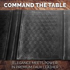 Casematix Dm Screen 6-panel Gm Dungeon Master Screen For Ttrpgs And Dnd - Black