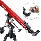 Amscope Refractor Eq Telescope 70mm Aperture  900mm Focal Length  red Dot Finder