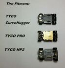    16 Silicone Tires    For Tyco Pro Curve Hugger Hp2   460 Mounted Ho Slot Car Part