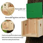 Bird House Large Bluebird House Feeder Outdoor Mealworms Feeder For Bluebird    