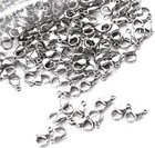 100pcs Stainless Steel Lobster Clasp Claw For Jewelry Necklace Bracelet Making